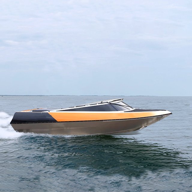 Kinocean 14ft Luxury Sport Jet Boat V-Hull Design Professional Aluminum/EVA Welded Jet Yacht With Inboard/Outboard Engine Sale